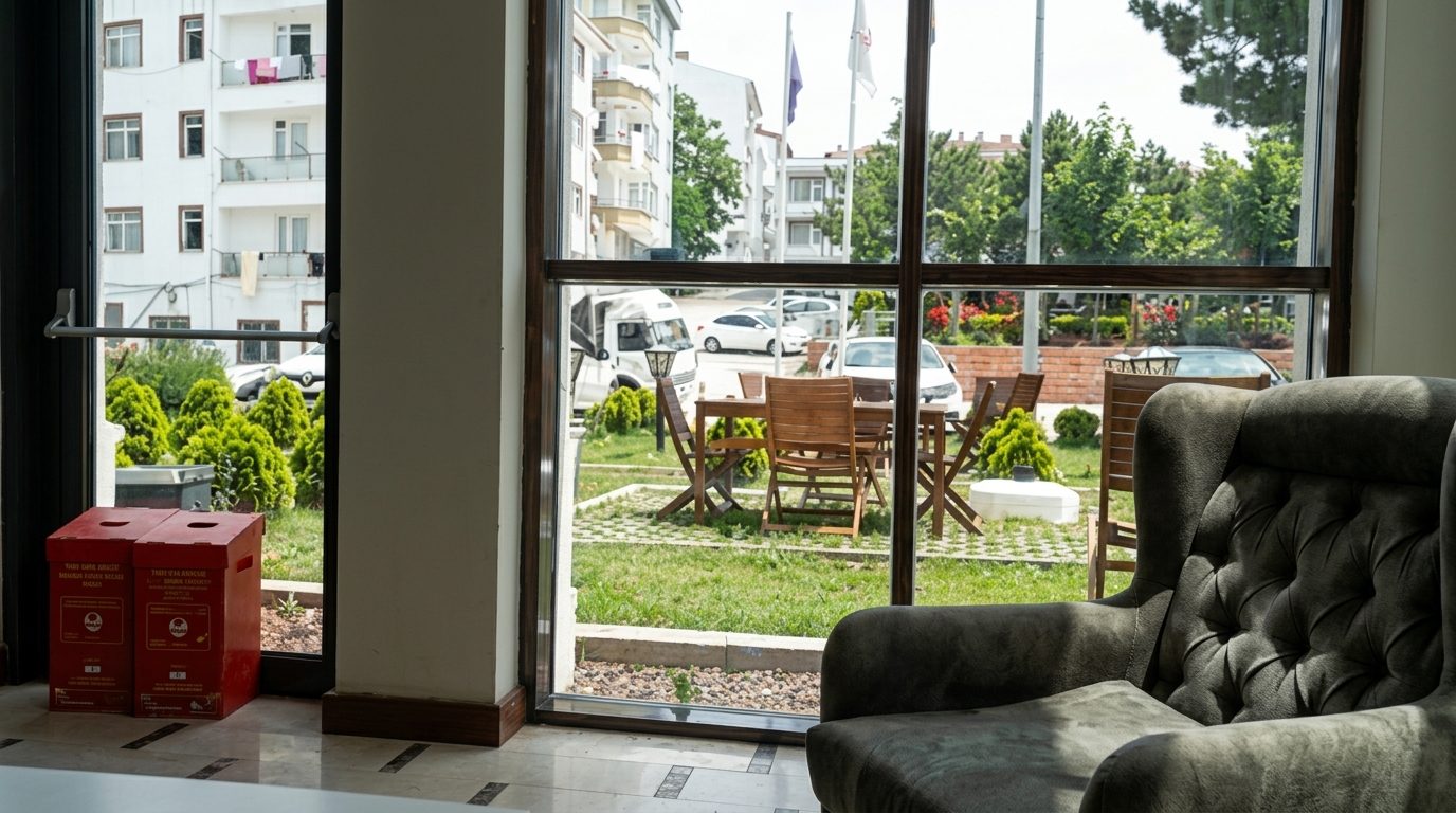 Ürofiz Termal Otel — pencereden manzara
