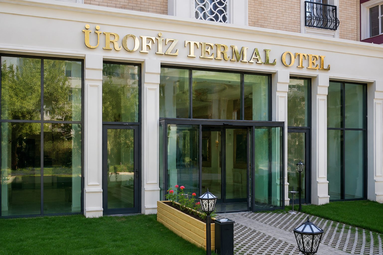 Ürofiz Termal Otel — tesis girişi